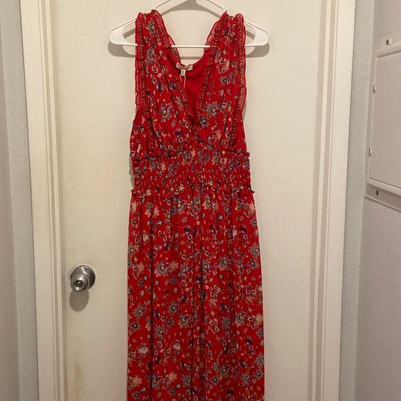 Max Studio Dresses & Skirts - Max Studio red floral floor length dress